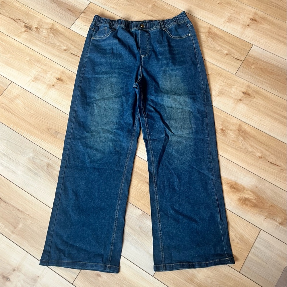 Avoa Sweatpants Jeans - Dark Wash, Size 3X